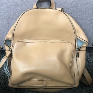 Leather backpack